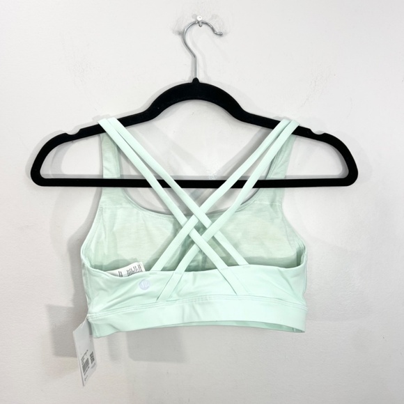 NWT Lululemon Energy Bra Medium Support B–D Cups in Sea Mist green 4 - Picture 6 of 14